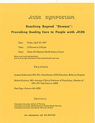 AIDS Symposium Flyer