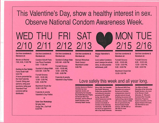 Condom Awareness Week ad