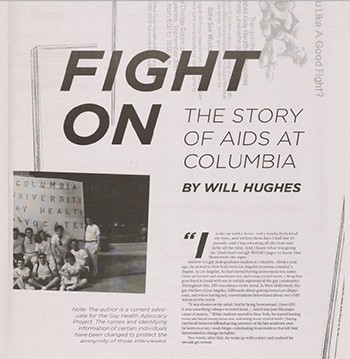 Image of the article "Fight On: The Story of AIDS in America"