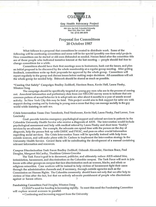 Proposal for Committees Proposal for Committees