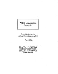 The Committee's AIDS Information Pamphlet