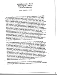 AIDS Committee Report, July 8, 1986