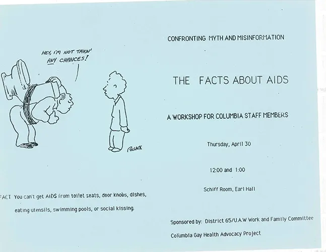 The Facts About AIDS Workshop for Staff flyer