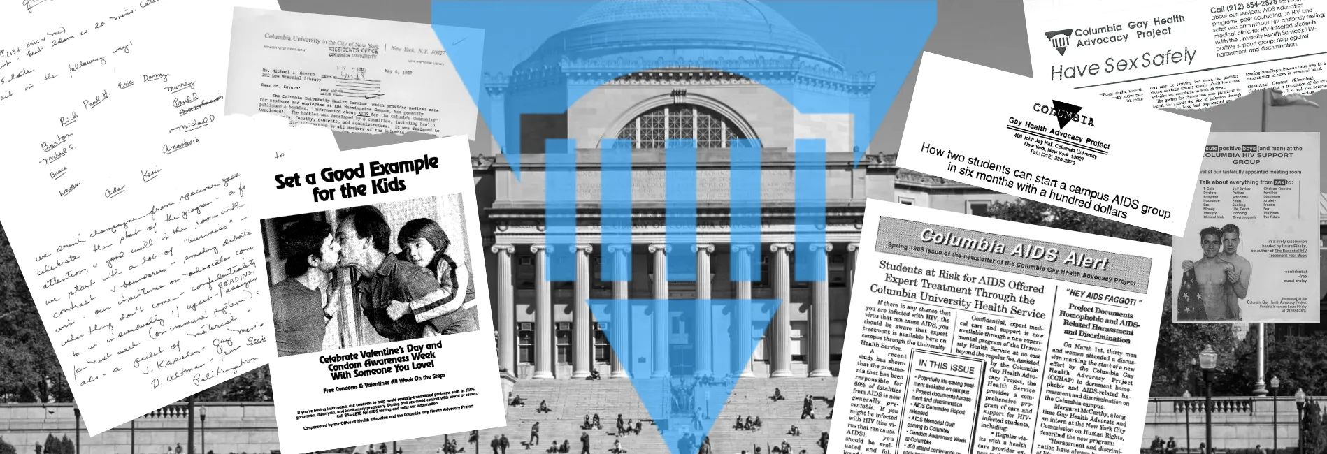 A collage of various historical publications from GHAP.