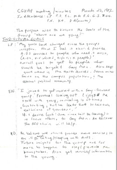 Meeting Notes, March 22, 1987 Meeting Notes, March 22, 1987