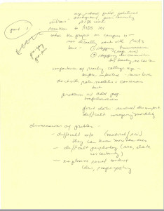 Undated Notes Undated Notes