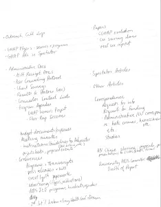 Undated Notes