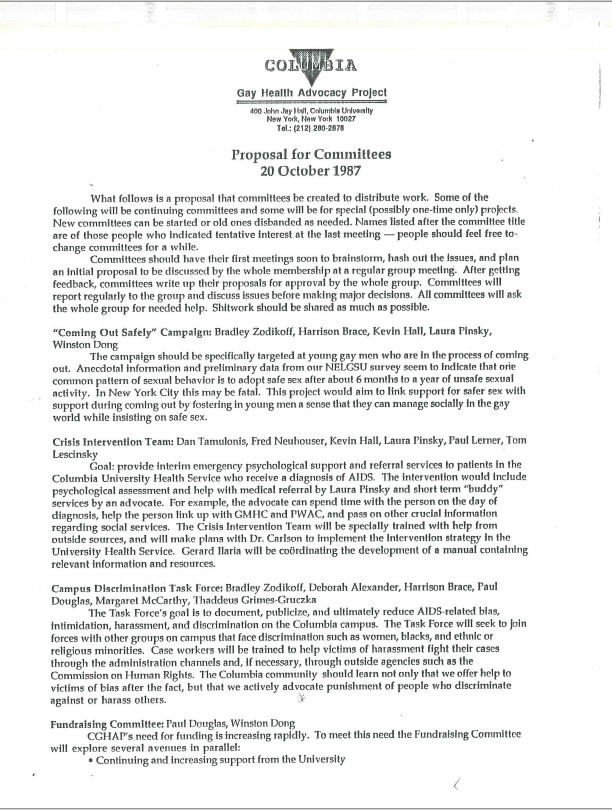 Proposal for Committees Proposal for Committees