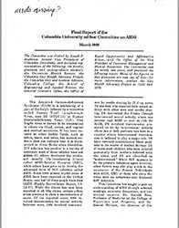 The AIDS Committee's Final Report
